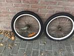 Voor en Achterwiel Met Banden / 20 inch, Fietsen en Brommers, Fietsonderdelen, Ophalen, Gebruikt, Algemeen, Wiel