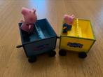 Wagonnetjes met peppa big en george, Ophalen of Verzenden, Zo goed als nieuw