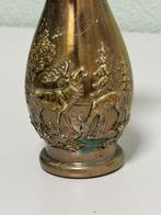 1960-1970 vintage Vaas Pertisau Oostenrijk hert herten 17cm, Antiek en Kunst, Ophalen of Verzenden