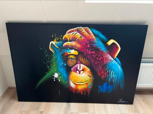 Schilderij aap “The Ape”, Antiek en Kunst, Kunst | Schilderijen | Abstract, Ophalen