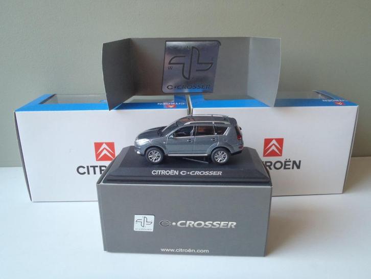 NOREV 1:43 Citroën C Crosser 2007 met unieke documentatie, Hobby en Vrije tijd, Modelauto's | 1:43, Nieuw, Auto, Norev, Ophalen of Verzenden