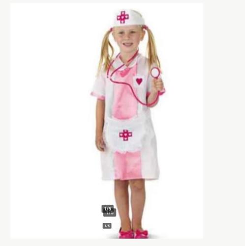 Roze Zuster Verpleegster pakje van 23 voor 9, Kinderen en Baby's, Carnavalskleding en Verkleedspullen, Nieuw, Meisje, 110 t/m 116