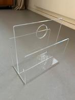 Vintage plexiglas tijdschriftenrek, Ophalen, Zo goed als nieuw