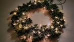 Vintage kerstkrans verlicht, Ophalen of Verzenden, Gebruikt