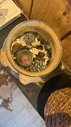 Glazen vaas met waxinelicht, Ophalen, Overige materialen, Minder dan 25 cm