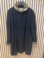 Vintage wollen mantel Bices maat 44, Ophalen of Verzenden, Zo goed als nieuw, Maat 42/44 (L), Zwart