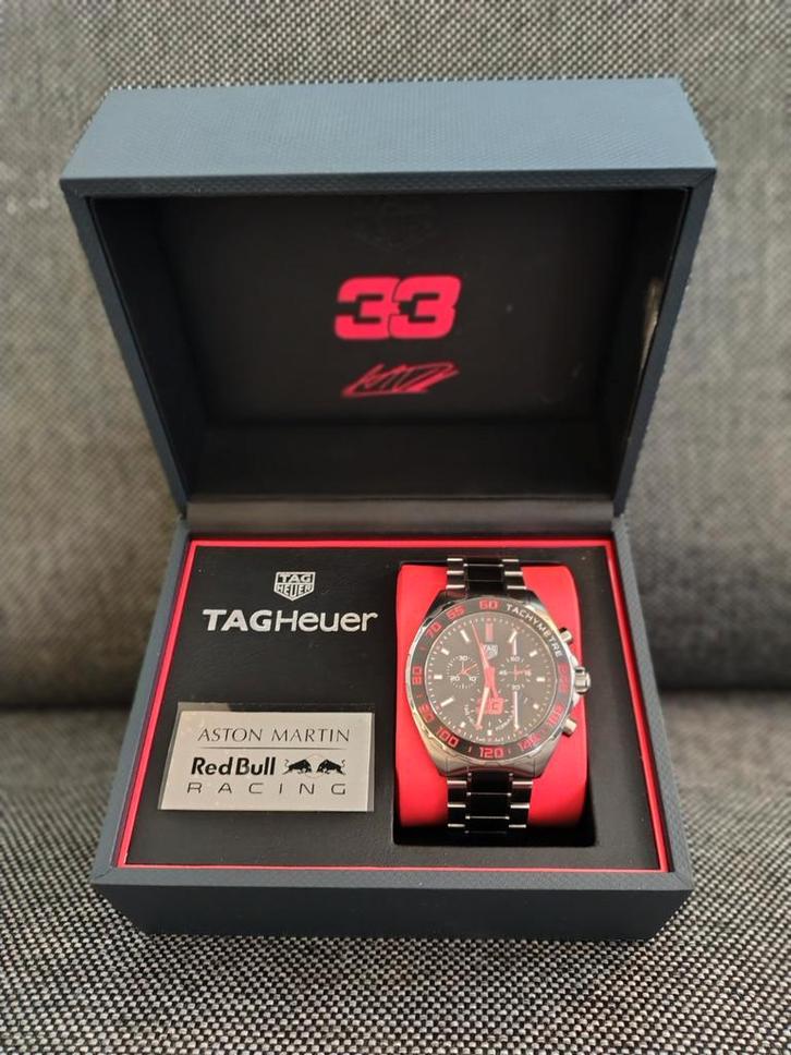 Tag Heuer horloge Max Verstappen 2018 Limited Edition, Sieraden, Tassen en Uiterlijk, Horloges | Heren, Zo goed als nieuw, TAG Heuer