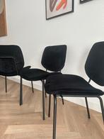 4 Zwarte Eetkamerstoelen - Comfortabel & Stijlvol, Ophalen, Gebruikt, Zwart, Vier