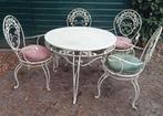 BROCANT SIERLIJK METALEN TUINSET SERRESET WIT, Tuin en Terras, Overige materialen, Gebruikt, Tuinset, Eettafel