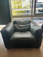 Leren fauteuil, Ophalen, Zo goed als nieuw, 75 tot 100 cm, Leer