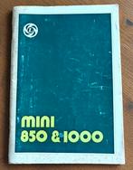 Instructie boekje mini 850/1000 uit 1978, Ophalen of Verzenden