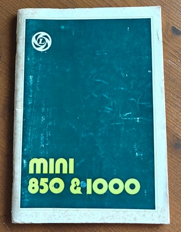Instructie boekje mini 850/1000 uit 1978, Auto diversen, Handleidingen en Instructieboekjes, Ophalen of Verzenden