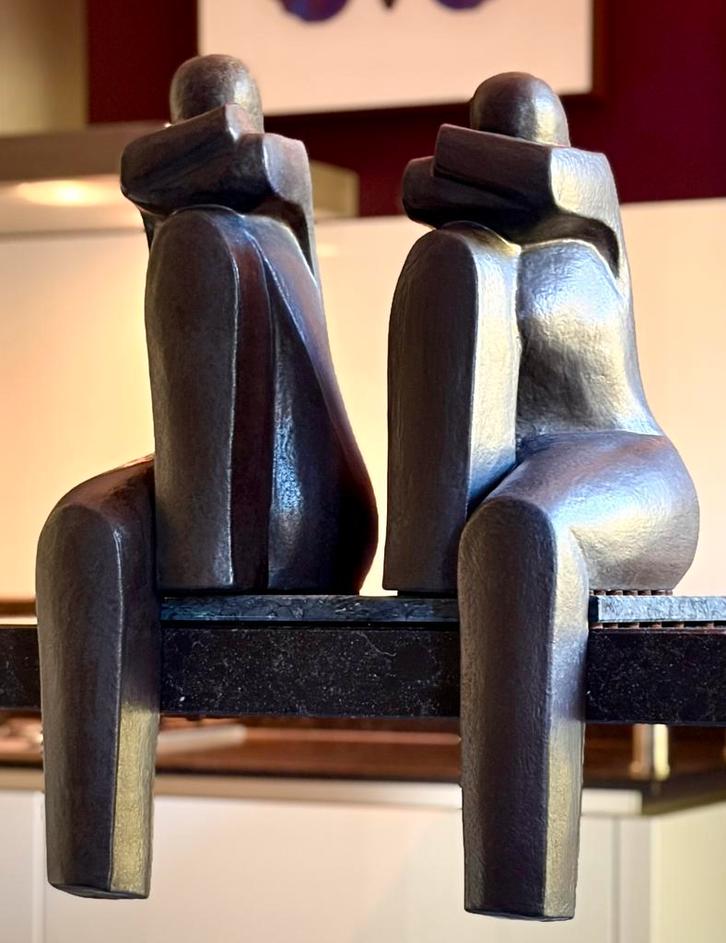 Grote keramische beeldenset van Giuseppe Lamers., Antiek en Kunst, Kunst | Beelden en Houtsnijwerken, Ophalen