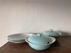 Fris Edam Symfonie lichtblauw schalen & dekschalen, Ophalen of Verzenden