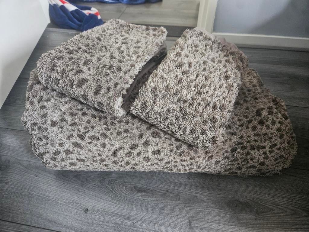 Teddy dekbedovertrek 240x220, Beige, Dekbedovertrek, Tweepersoons, Ophalen of Verzenden