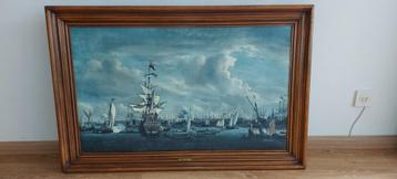 Schilderij Van de Velde, De Gouden Leeuw beschikbaar voor biedingen