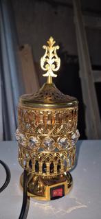 Gouden Elektrische Geurbrander, Gebruikt, Ophalen of Verzenden, Metaal, Kandelaar