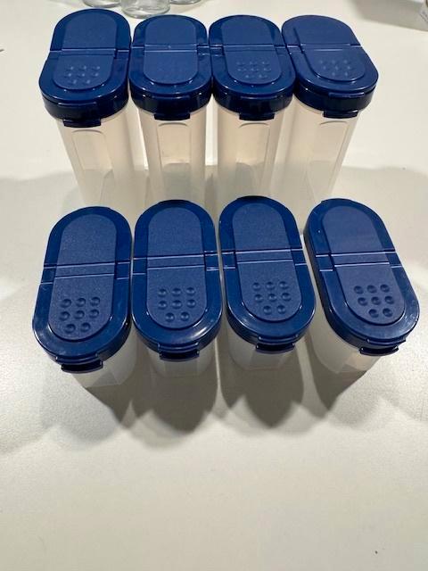 Tupperware kruidenpotjes/kruidenovaaltjes, Huis en Inrichting, Keuken | Tupperware, Nieuw, Overige typen, Blauw, Ophalen of Verzenden