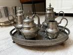 Oosters thee servies met dienbladen, Antiek en Kunst, Ophalen