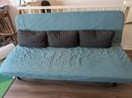 NYHAMN 3-zits slaapbank met binnenvering IKEA blauw, Ophalen, Blauw, Tweepersoons, 200 cm