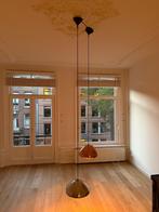 Hanglampen Set Koper en Zilverkleurig, Ophalen, Zo goed als nieuw, Glas, 75 cm of meer