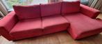 Rode Loungebank Hoekbank - Gebruikt, Ophalen, 250 tot 300 cm, Gebruikt, 100 tot 125 cm