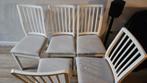 6 Eetkamerstoel, wit/Orrsta lichtgrijs, Huis en Inrichting, Stoelen, Ophalen, Gebruikt, Wit, Vijf, Zes of meer stoelen