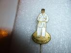 1 Wit Koper Judoka Geesink Speld evt meer van., Verzamelen, Speldjes, Pins en Buttons, Ophalen of Verzenden, Zo goed als nieuw