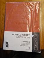 nieuw romanette double jersey hoeslaken, Eenpersoons, Bruin, Verzenden, Hoeslaken of Sloop