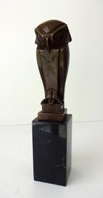 Bronzen beeld van een uil Coenrad Art Deco 3783-b, Antiek en Kunst, Ophalen of Verzenden, Brons