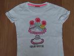 Hema wit t-shirt met opdruk van cupcake maat 134 / 140, Kinderen en Baby's, Kinderkleding | Maat 140, Gebruikt, Meisje, Ophalen of Verzenden