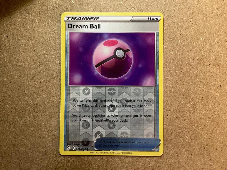 1x Dream Ball [EVS 146/203] (Excellent, Reverse Holo), Hobby en Vrije tijd, Verzamelkaartspellen | Pokémon, Zo goed als nieuw