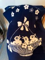 Dralon Deken - Blauw met Kuikens, Huis en Inrichting, Woonaccessoires | Plaids en Woondekens, Ophalen, Gebruikt