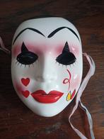 Vintage Porseleinen Pierrot Masker, Ophalen of Verzenden