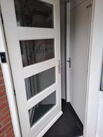 Mooie Voordeur met Glaspanelen, Ophalen, Gebruikt, 80 tot 100 cm, Buitendeur
