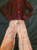 Bengh glitter vestje Diesel broek flair 110 116, Verzenden, Meisje, Broek