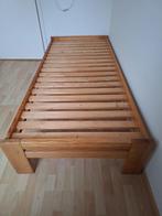 Grenen bed, Ophalen, Gebruikt, Eenpersoons, Bruin