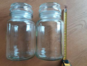 Voorraadpotten van glas met vacuüm deksel bewaar potten 10st beschikbaar voor biedingen