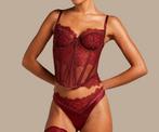 Hunkemöller Zoë bustierset maat 75E + maat L, Hunkemöller, Verzenden, Rood, Setje