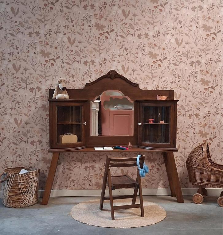 Vintage sierlijke meidenkaptafel meidenkamer kinderkamer, Kinderen en Baby's, Kinderkamer | Inrichting en Decoratie, Zo goed als nieuw