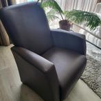 fauteuil donkerbruin (pure chocolate) kunstleer, Overige materialen, 75 tot 100 cm, Minder dan 75 cm, Gebruikt