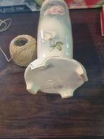 Antieke Duitse Max Roesler porseleinen cilindervaas, Antiek en Kunst, Ophalen of Verzenden