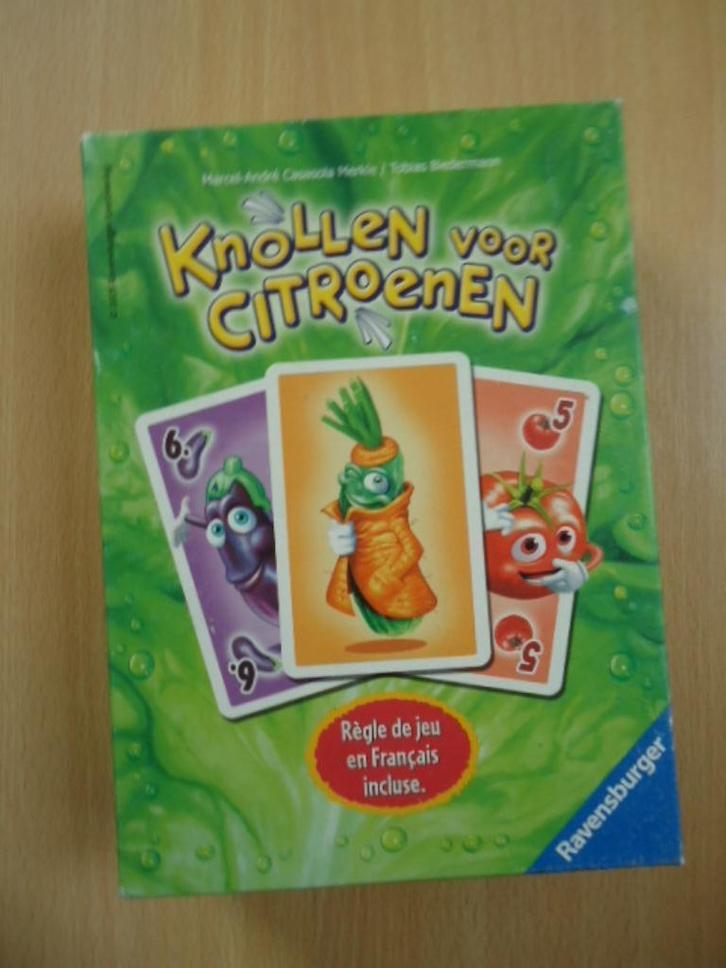 Knollen en Citroenen, Ravensburger kaartspel, Hobby en Vrije tijd, Gezelschapsspellen | Kaartspellen, Zo goed als nieuw, Drie of vier spelers