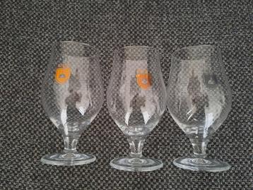 Hertog Jan bier HJA1 + 2 + 3 glas