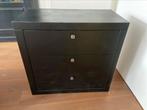 Zwart geschilderde ladenkast, Ophalen, Gebruikt, 50 tot 100 cm, 3 of 4 laden