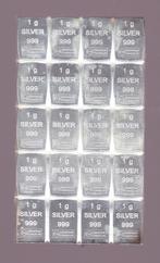 Plaatje van 20 x 1 gram zilver voor 35 euro, Ophalen of Verzenden, Zilver