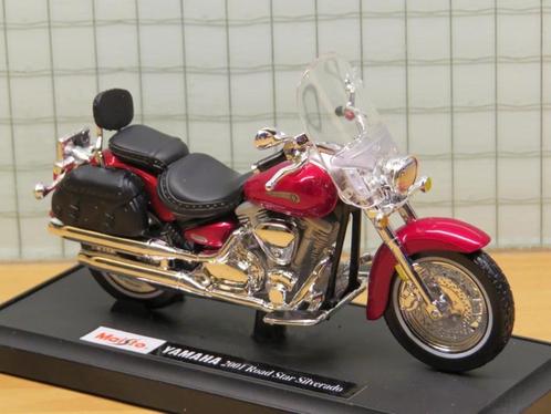 Yamaha Road Star Silverado 1:18 red, Hobby en Vrije tijd, Modelauto's | 1:18, Nieuw, Motor, Maisto, Ophalen of Verzenden