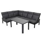 Kentucky tuinset Antraciet frame en zwarte kussens, Ophalen, Sens-Line, 6 zitplaatsen, Sens-Line