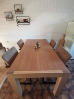 Houten eettafel, Huis en Inrichting, Ophalen, Gebruikt, 50 tot 100 cm, 150 tot 200 cm