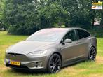 Tesla Model X P100D Ludicrous + / 7P / GAR 07-2027 ! / AP2.5, Auto's, Tesla, Automaat, Gebruikt, Lichtsensor, Blauw